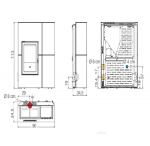 Estufa edilkamin de pellets modelo BLADE2 12UP canalizable - Imagen 3