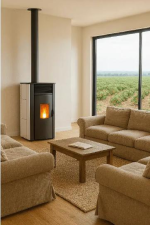 Estufa de pellets – modelo BESTIA 15,3kw triple salida - Imagen 2